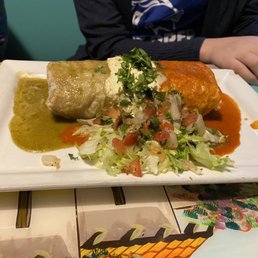 Mexican Flag Burrito