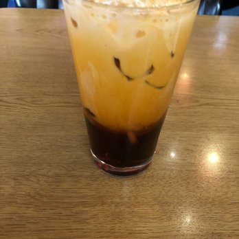 Red Pepper Asian - Thai Ice Tea-I believe it's sweet tea and coconut milk. That's what it tasted like anyway. I would order it again. - Malaysian Near Me - Raleigh, North Carolina