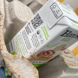 a carton of milk in a carton