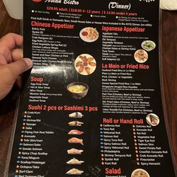 Mosa Asian Bistro - All you can eat menu