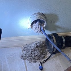 Vent Safe - Beginning clean out.