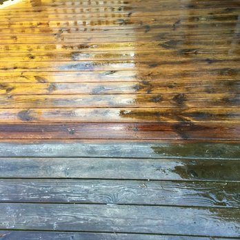 Pressure Perfect - Deck cleaning before and after - Pressure Washers Near Me