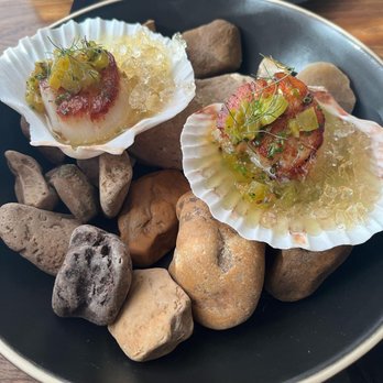 Hestia - scallop | beef tallow, shoyu, apple - New American Near Me - Austin, Texas Hestia - scallop | beef tallow, shoyu, apple - New American Near Me - Austin, Texas
