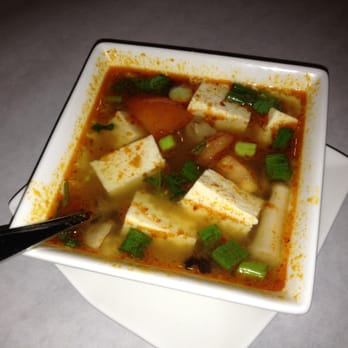 Thai Garden - Tom yum soup w/ tofu. - Thai Near Me - Schaumburg, Illinois Thai Garden - Tom yum soup w/ tofu. - Thai Near Me - Schaumburg, Illinois