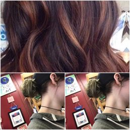 I asked for the brown in the top photo. I got the greenish blonde in the bottom. Super disappointed. I asked for the brown in the top photo. I got the greenish blonde in the bottom. Super disappointed.