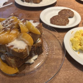 Sunrise Social - Peach French Toast Cobbler - Breakfast & Brunch Near Me - Cherry Hill Township, New Jersey Sunrise Social - Peach French Toast Cobbler - Breakfast & Brunch Near Me - Cherry Hill Township, New Jersey