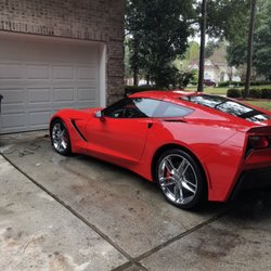 Detailed this shiny red corvette last week!