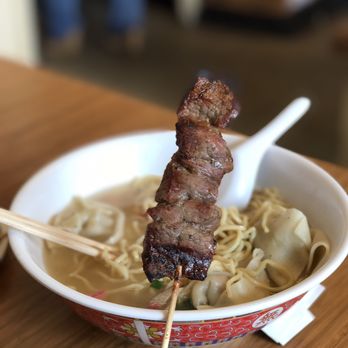 Palace Saimin - Bbq stick-$2.25, really meaty and tasty - Japanese Near Me - Honolulu, Hawaii