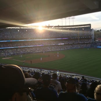 Dodger Stadium - 158 Loge row T - Stadiums & Arenas Near Me - Los Angeles, California
