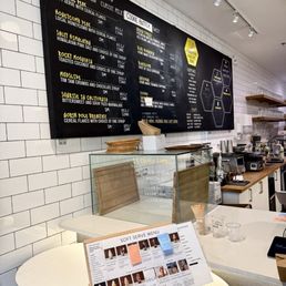 Counter and menu