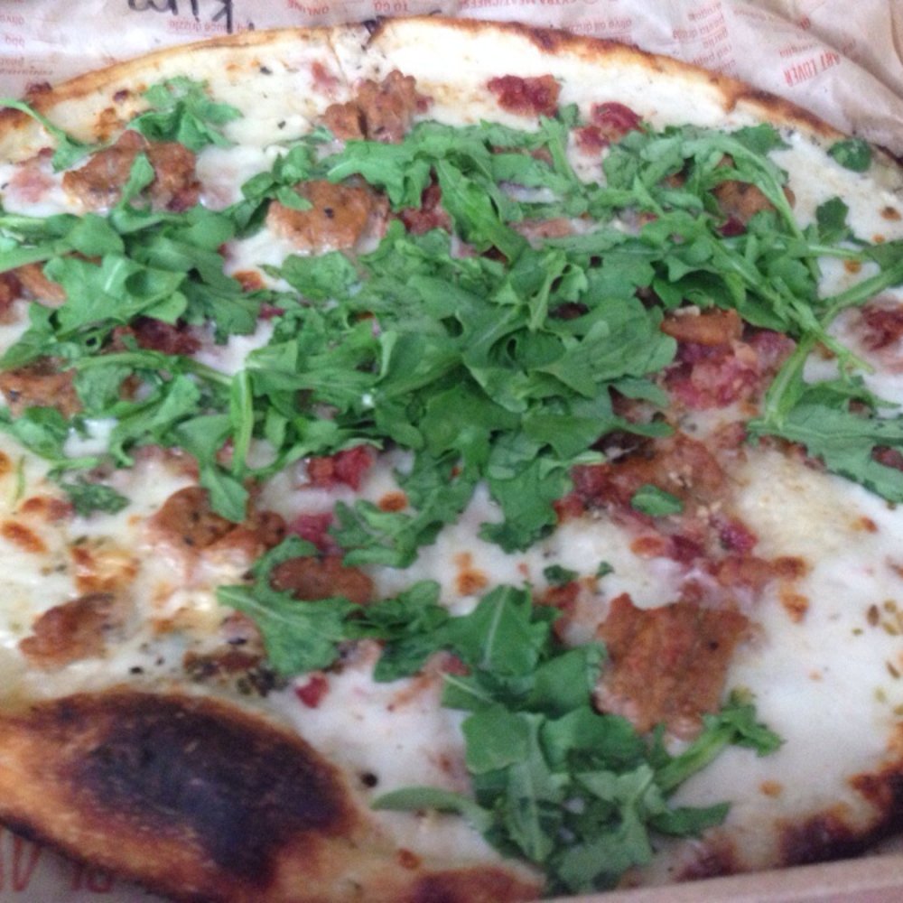 Blaze Pizza - White top add sausage - Pizza Near Me - Mason, Ohio Blaze Pizza - White top add sausage - Pizza Near Me - Mason, Ohio