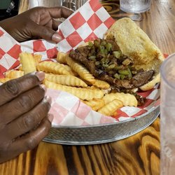 Kissell's Kitchen - Lunch special brisket sandwich and fries
