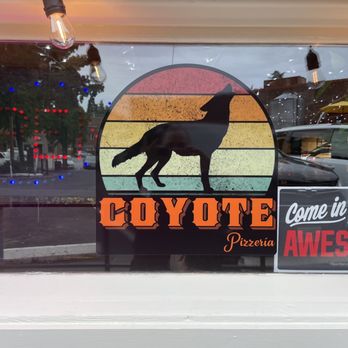 Coyote Pizzeria - Front window! - Pizza Near Me - Auburn, California