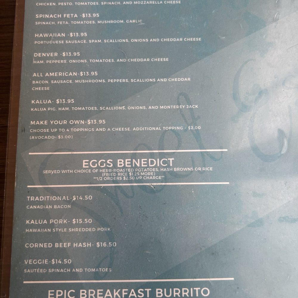 Sweet E's Cafe - Menu - Cafes Near Me - Honolulu, Hawaii Sweet E's Cafe - Menu - Cafes Near Me - Honolulu, Hawaii
