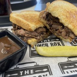 Beef and gravy sandwich Beef and gravy sandwich