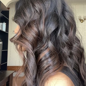 Skull & Combs - Partial balayage on dark hair by Ari - Hair Salons Near Me - New Haven, Connecticut