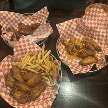 Magwyers Pub - "Call the Jamaican ambulance" on the right. "Hotney" with the fries(favourite of the bunch) I think the last was "pineapple curry" - Pubs Near Me - Ajax, Ontario Magwyers Pub - "Call the Jamaican ambulance" on the right. "Hotney" with the fries(favourite of the bunch) I think the last was "pineapple curry" - Pubs Near Me - Ajax, Ontario