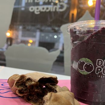 Deep Purpl - a cup of coffee and a sandwich - Brazilian Near Me - Chicago, Illinois