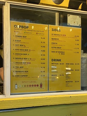 Menu photo 1 Cupbop Provo, UT