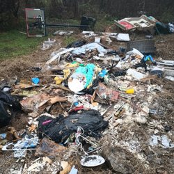 Knockout Movers Moving Company - A junk removal and clean before and after photo you call and we are coming