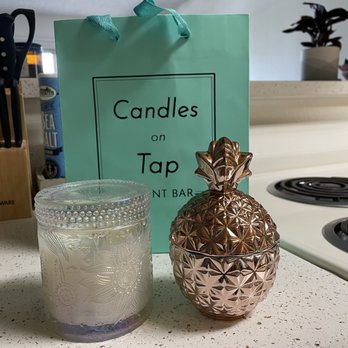 Candles on Tap - The two candles I came home with - Candle Stores Near Me - Encinitas, California