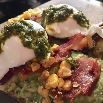 Sweet Afton - Avocado toast with added bacon - Bars Near Me - Astoria, New York Sweet Afton - Avocado toast with added bacon - Bars Near Me - Astoria, New York