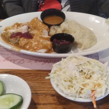 Gregg's Restaurants - Turkey dinner with Cranberry sauce, stuffing,  mashed potatoes and Cole slaw - American Near Me - Warwick, Rhode Island