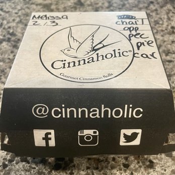 Cinnaholic - The box that the rolls come in - Bakeries Near Me - Wesley Chapel, Florida