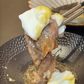 Wagyu Master - wagyu ribeye sukiyaki - served with egg meringue - Japanese Near Me - New York, New York Wagyu Master - wagyu ribeye sukiyaki - served with egg meringue - Japanese Near Me - New York, New York