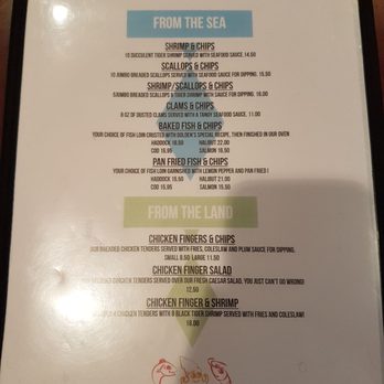 Golden Fish & Chips - Dine in menu - Fish & Chips Near Me - Waterloo, Ontario Golden Fish & Chips - Dine in menu - Fish & Chips Near Me - Waterloo, Ontario