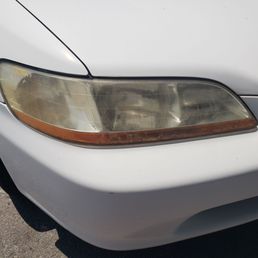 This was the condition of the headlight I brought in. This was the condition of the headlight I brought in.
