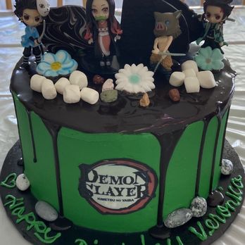 Bake My Day - Anime Demon slayer cake - Cupcakes Near Me - Rancho Cucamonga, California Bake My Day - Anime Demon slayer cake - Cupcakes Near Me - Rancho Cucamonga, California