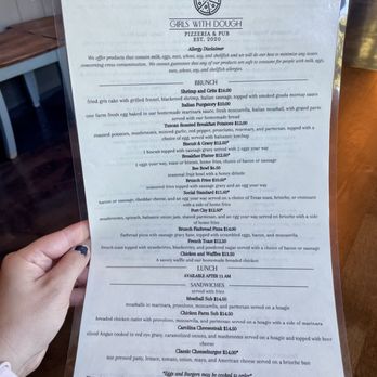 Girls With Dough - Brunch Menu (Sat & Sun) - Pizza Near Me - Wilmington, North Carolina Girls With Dough - Brunch Menu (Sat & Sun) - Pizza Near Me - Wilmington, North Carolina
