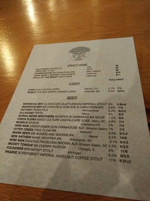 Menu photo 4 Mordecai Beverage Raleigh, NC Menu photo 4 Mordecai Beverage Raleigh, NC