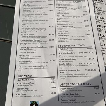 Finnerty's Tap Room - Menu - Burgers Near Me - Ellicottville, New York
