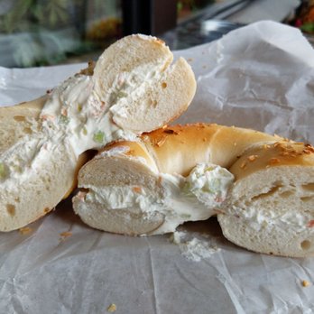 Bagel Barn - Onion w Veggie - Bagels Near Me - Princeton, New Jersey Bagel Barn - Onion w Veggie - Bagels Near Me - Princeton, New Jersey