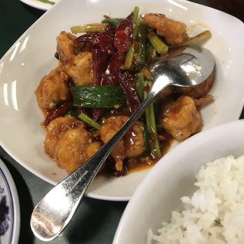 Tai Ke Shabu Shabu - Shrimp chili stir fry.  Wow.  So flavorful! - Taiwanese Near Me - Olivette, Missouri