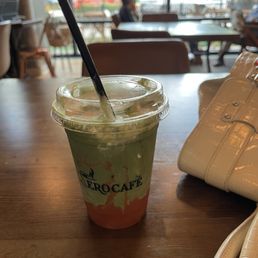 Guava & cheese matcha