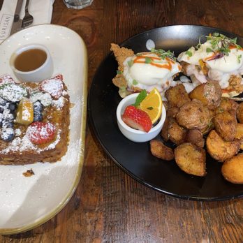 Surisan - Blueberry Stuffed Crunch French Toast Breakfast And Country Benedict - Korean Near Me - San Francisco, California Surisan - Blueberry Stuffed Crunch French Toast Breakfast And Country Benedict - Korean Near Me - San Francisco, California