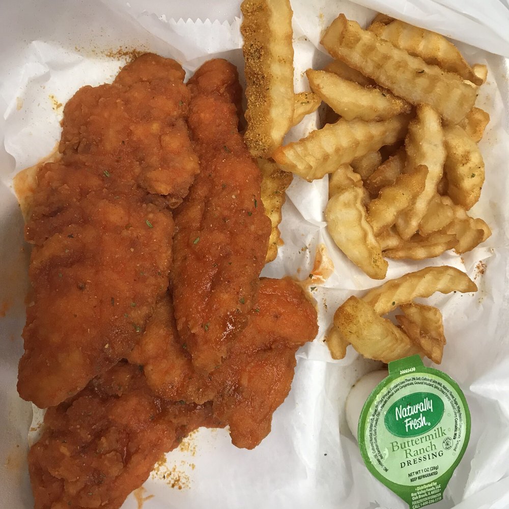 Crumpys Hot Wings Downtown - Regular Hot tenders w/seasoned fries - Chicken Wings Near Me - Memphis, Tennessee Crumpys Hot Wings Downtown - Regular Hot tenders w/seasoned fries - Chicken Wings Near Me - Memphis, Tennessee