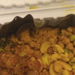lentil curry in rice and curry