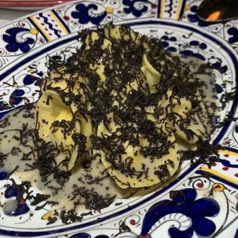 Carbone - Tortellini covered in fresh shaved black truffle - New American Near Me - Miami Beach, Florida Carbone - Tortellini covered in fresh shaved black truffle - New American Near Me - Miami Beach, Florida