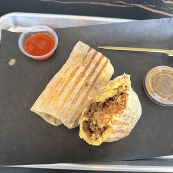 The Flying Yolk - Valencia - Steak & Eggs Burrito. - Breakfast & Brunch Near Me - Valencia, California The Flying Yolk - Valencia - Steak & Eggs Burrito. - Breakfast & Brunch Near Me - Valencia, California