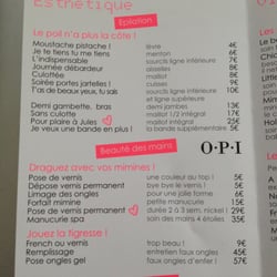 Qipao - Carte des soins