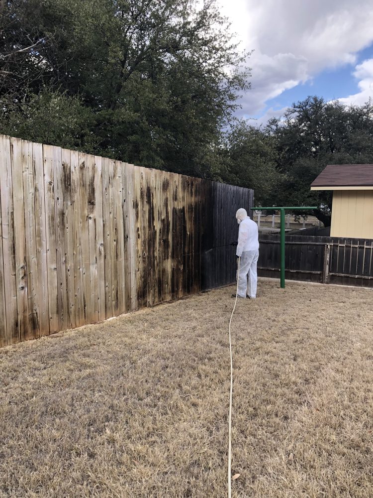 Slide of Calahan Fence Staining