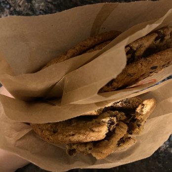 Wendy's - a person holding a bag of cookies - Fast Food Near Me - Fontana, California Wendy's - a person holding a bag of cookies - Fast Food Near Me - Fontana, California