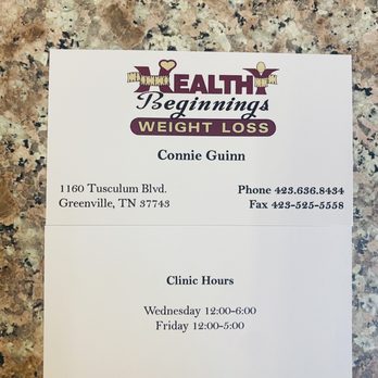 Healthy Beginnings Weight Loss - Business cards - Weight Loss Centers Near Me - Greeneville, Tennessee Healthy Beginnings Weight Loss - Business cards - Weight Loss Centers Near Me - Greeneville, Tennessee