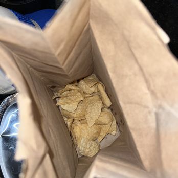 Chipotle Mexican Grill - Got home and this is what a bag of chips looks like lol never again! - Mexican Near Me - Mt Pleasant, South Carolina