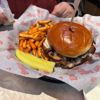 Bubba's 33 - Wild shroom burger - Salad Near Me - El Paso, Texas