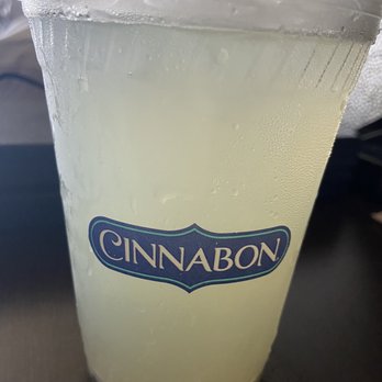 Cinnabon - a drink in a plastic cup - Bakeries Near Me - Greensboro, North Carolina